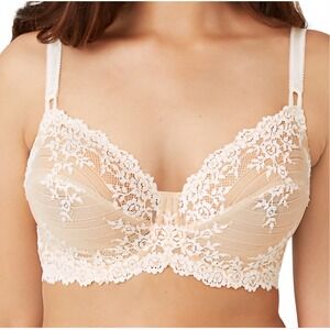 Wacoal Women's Bra Sz 32DDD 3pieces Bundle Nude Coquette Feminine Lacey